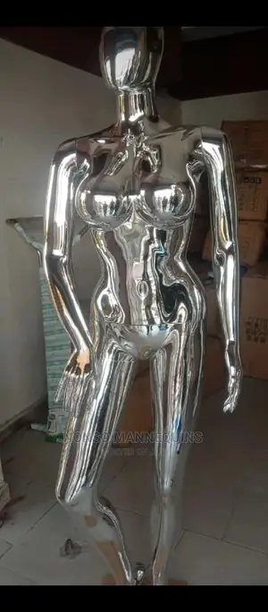 Size 12 Female Silver Chrome Mannequin Display