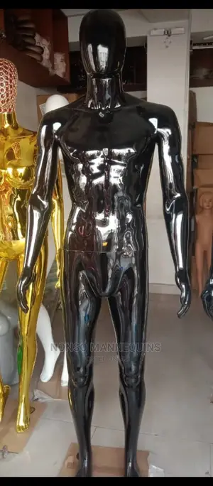Full Glossy Black Male Display Fashion Mannequin