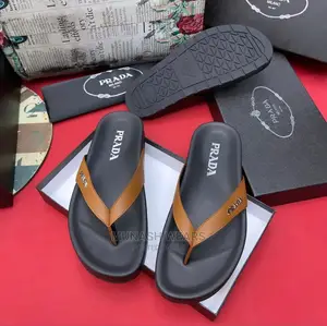 Prada Leather Slipers