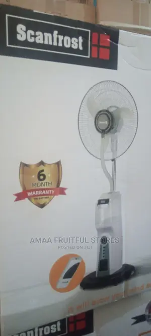 Scanfrost Watermix Rechargeable Fan