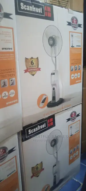Scanfrost Watermix Rechargeable Fan