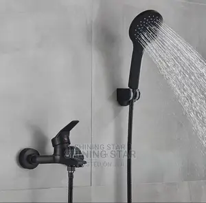 Black Luxury Bath Tub Mixer Set