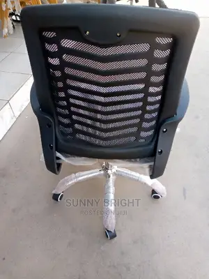 Back Stool Office Chair Black Colour