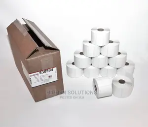 Barcode Label Paper For POS Barcode Printers - Pack Of 12 Rolls