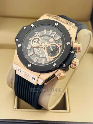 Original HUBLOT Rubber Strap Band Watch Available in Store