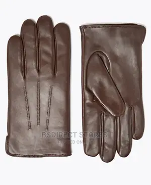 MARKS AND SPENCER Brown Luxury Leather Gloves. Thermowarmth
