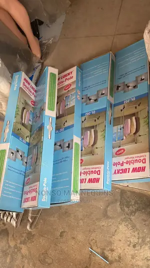 60kg Load Capacity Double Poles Clothes Racks