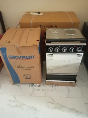 Brand New Skyrun 50x20mm Electric/Gas Cooker, GCS-3G1E/X.
