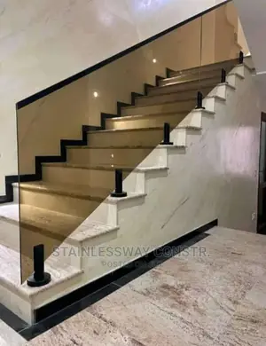 Frameless Tinted Glass Solid Mount Railing