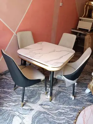 Executive Marble 4 Seater Dining Set