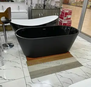 Black Matte Free-standing Bathtub
