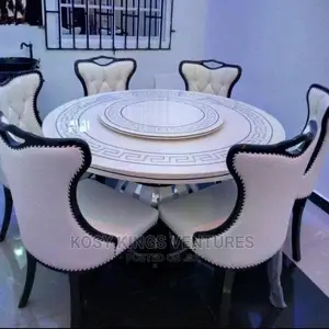 Turkish Versace Marble Dinning Table Set