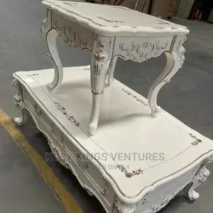 High Quality Royal Centre Table With Drawers and Two Stools