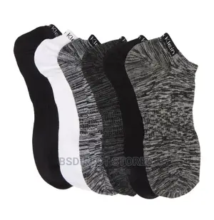 CALVIN Klein Ladies Pack of Six Logo Flat Knit No Show Socks