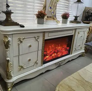 Luxurious Royal Tv Stand With Fireplace