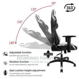Furgle Computer Racing Gaming Ergonomic Chair + Footrest