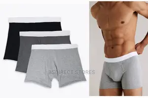 Marks and Spencer Grey Mix 3pk Supima Cotton Blend Trunks