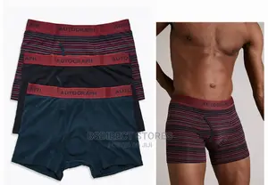 Marks and Spencer Red Mix 3pck Supersoft Cotton Blend Trunks