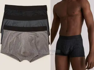 Marks and Spencer Polka-Dot Grey Mix 3pk Microskin Hipsters