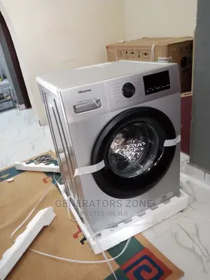 Hisense Front Load Washing Machine, 8kg,Smart Control-Silver