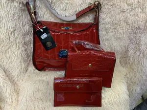 3n1 Quality Red Color Hand Bag