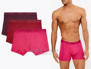 Marks and Spencer Pink Mix 3 Pack Supima Cotton Blend Trunks