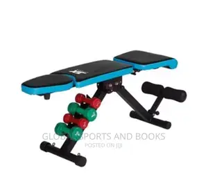 Adjustable Exercise Sit-Up Bench With Resistance Rope
