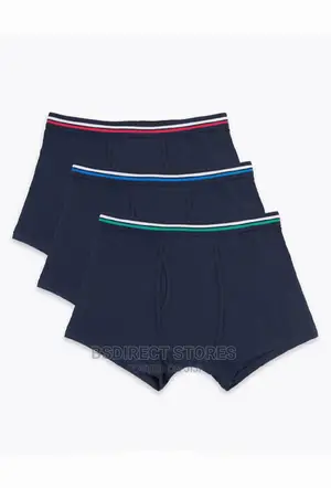 Marks and Spencer Blue Mix 3pk Cotton Cool Fresh Trunks