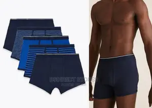 Marks Spencer Blue Mix 5 Packs Cotton Cool Fresh Trunks