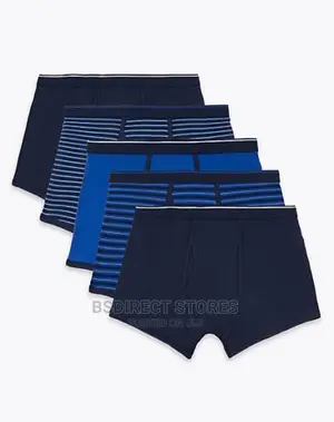 Marks Spencer Blue Mix 5 Packs Cotton Cool Fresh Trunks