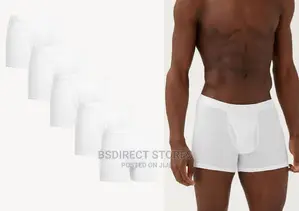 Marks Spencer Pure White 5 Pks Cotton Cool Fresh Trunks
