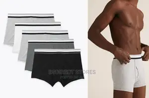 Marks and Spencer Grey Mix 5 PKS Cotton Cool Fresh Trunks