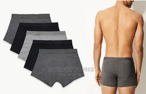 Marks Spencer Grey/Black 5packs Cotton Cool Fresh Trunks