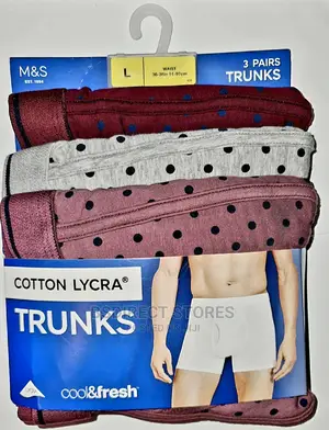 Marks and Spencer Multi-Spot 3pk Cotton Cool Fresh Trunks