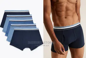 Marks Spencer Denim Mix 5 Packs Cotton Cool Fresh Trunks