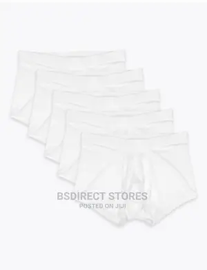 Marks and Spencer Pure White 5 Pack Cool Fresh Hipsters