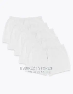 Marks and Spencer Pure White 5pk Cool Fresh Jersey Boxers