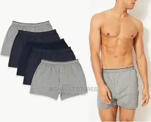 Marks and Spencer Grey/Black 5pk Cool and Fresh Jersey Boxer