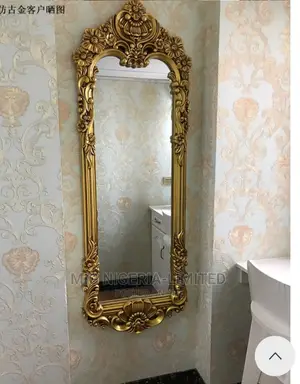 Gold Full Length Wall Ornate Vintage Mirror