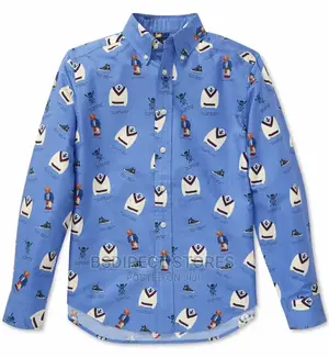 Polo Ralph Lauren Big Boys Icon Print Cotton Oxford Shirt