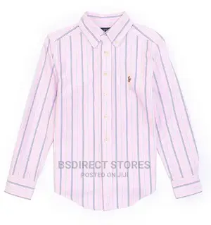 Polo Ralph Lauren Big Boys Long Sleeve Striped Oxford Shirt