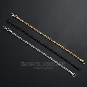 Non Tarnish Twisted Bracelet Chain for Unisex