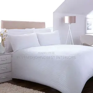 Stripes White Duvet and Bedsheet Sets