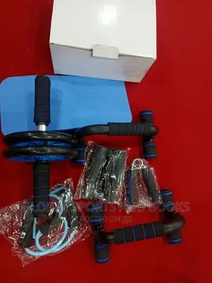 5 In 1 Fitkit,Skip Rope,Push Up Bar,Abs Roller,Handgr Etc