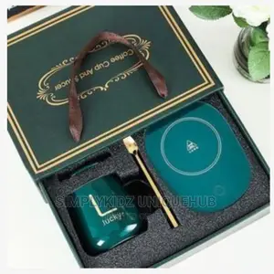 Lucky Ceramic Coffee Cup With Automatic Heating Pad