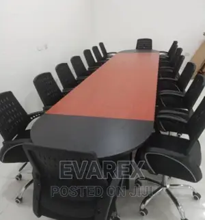 Conference/Meeting Table, Brown/Black
