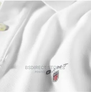 GANT Original WHITE Solid Pique Rugger Polo Men Shirt
