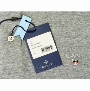 Gant Original Grey Melange Solid Pique Rugger Polo Men Shirt
