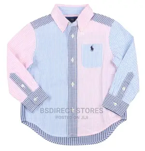 Polo Ralph Lauren Unisex Long Sleeve Fun Multi Stripe Shirt.