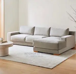 L-Shaped Fabric Sofa Can Be Made in Colors of Your Choice